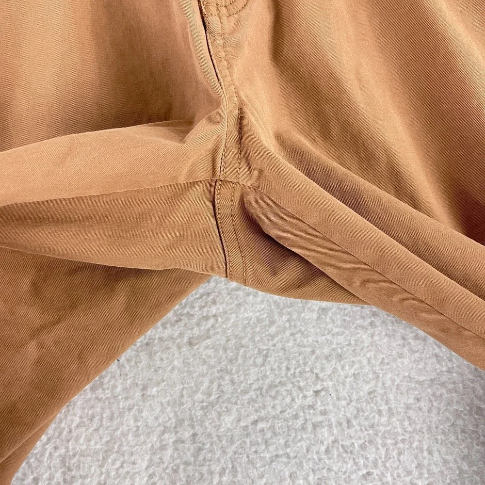 Bridge & Burn Brown Organic Cotton Chino Pants Mens Straight Leg Casual Size 32R